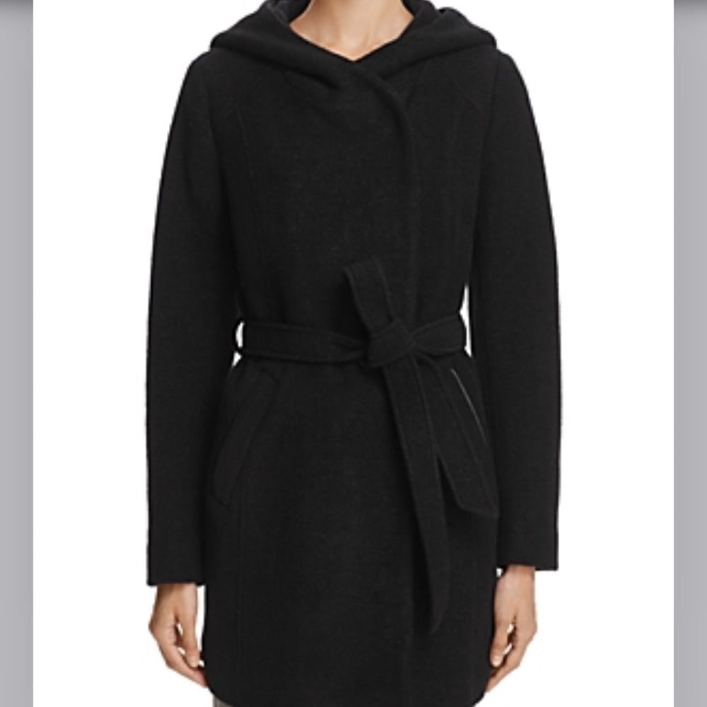 Marc New York by Andrew Marc Women's Flair Bealted Wool Jacket, Black